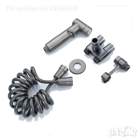 Хигиенен душ 100см, въртене на 360 градуса, сив мат, снимка 10 - Душове - 51288427