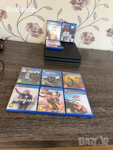 PS4 pro 1tb дава се с 9 игри, снимка 2 - PlayStation конзоли - 52932774