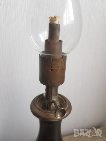 Френска стъклена газова лампа, снимка 4 - Антикварни и старинни предмети - 37690522