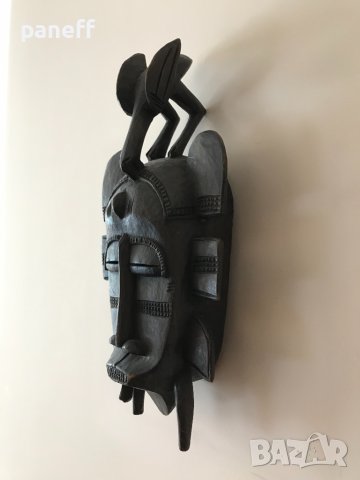 Стара африканска маска #1, снимка 5 - Антикварни и старинни предмети - 37230490