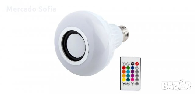 LED лампа с Bluetooth и музика