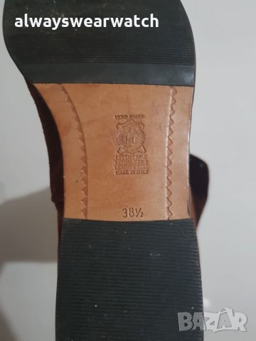 Италиански маркови ботуши от естествен велур - номер 38,5 / ЧИСТО НОВИ, снимка 8 - Дамски ботуши - 27753758
