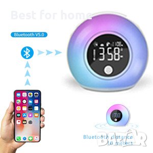 Музикален Bluetooth LED часовник - изгрев залез SG1, снимка 8 - Други - 43946749