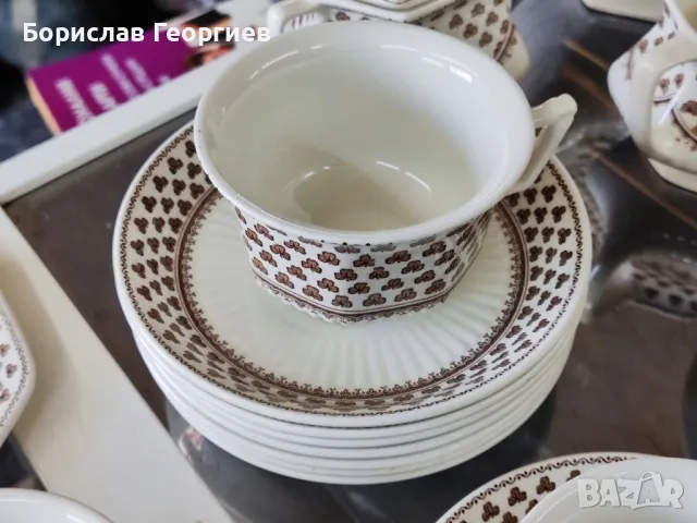 Порцеланов сервиза чаши и чинии Англия Adams, снимка 6 - Сервизи - 49919884