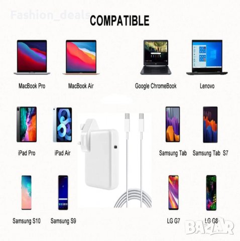Ново зарядно 87W за таблет лаптоп Mac Book Pro Стенен адатпер, снимка 3 - Други - 40179030
