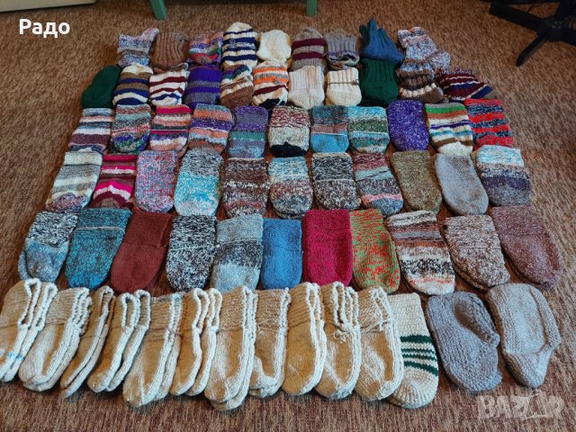 Терлици, гети родопски ръчно изработели плетени вълнени чорапи нови, снимка 3 - Други - 42952360