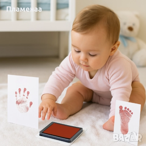Детски комплект за бебешки отпечатъци
