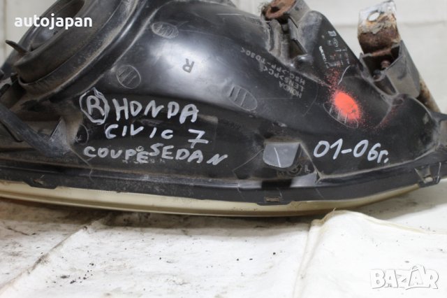 Десен фар Хонда сивик 7 купе седан 01г-06г Honda civic 7 coupe sedan 2001-2006, снимка 2 - Части - 43755798
