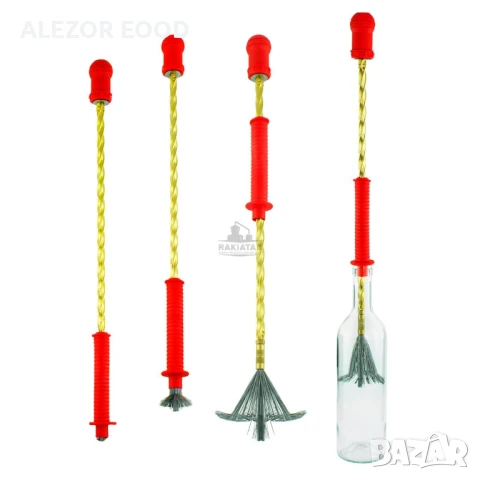 Четка с ръчен въртящ се механизъм за измиване на бутилки, RENO1101, снимка 2 - Друго търговско оборудване - 50681161