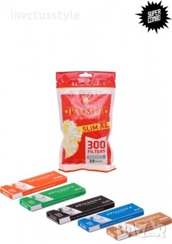 PALMER Combo Pack - Филтри XL + Хартия за цигари