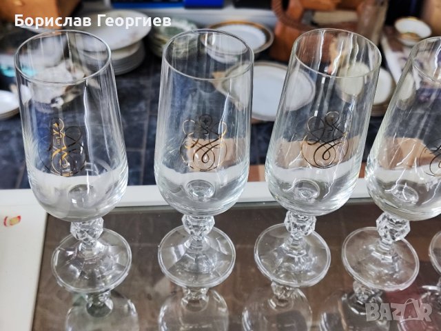Кристални чаши 6 броя, снимка 5 - Чаши - 44138707