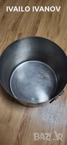 Казан 40литра с капак на Хром Силистра дебела неръждавеика 2мм , снимка 4 - Съдове за готвене - 52589392