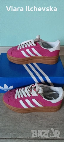 Дамски маратонки Адидас Газела розови , снимка 2 - Маратонки - 53151711