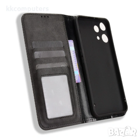 Кожен Калъф Портфейл за Nothing Phone (3a) Lite 5G - Ретро PU кожа, Стойка, Слотове, Вкл. Протектор , снимка 6 - Калъфи, кейсове - 53416844