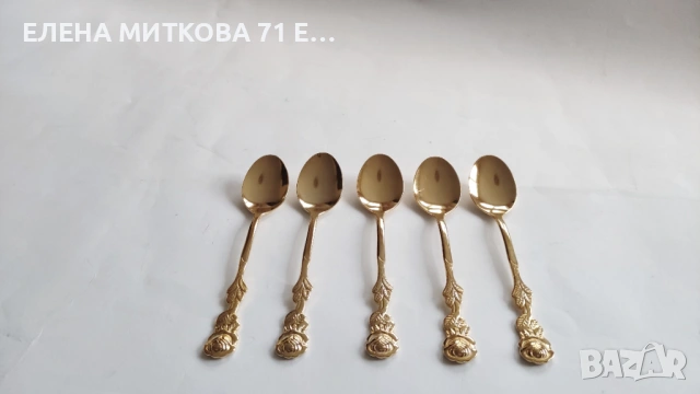 Комплект десертни прибори декор "Хилдесхаймска роза" от 17 части, снимка 6 - Прибори за хранене, готвене и сервиране - 53407483