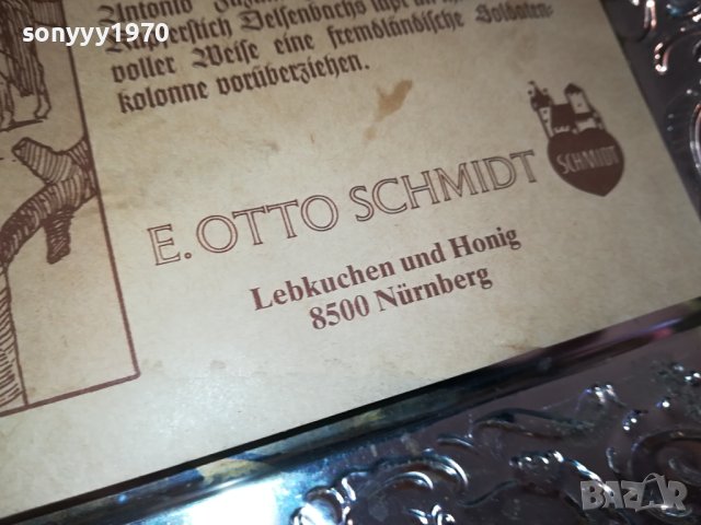 E.OTTO SCHMIDT 1985-MADE IN WEST GERMANY-МЕТАЛНА КУТИЯ 1112231041M, снимка 13 - Антикварни и старинни предмети - 43360350