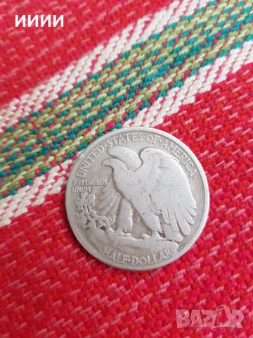 Сребърна монета халф долар 1939, снимка 2 - Нумизматика и бонистика - 52735971