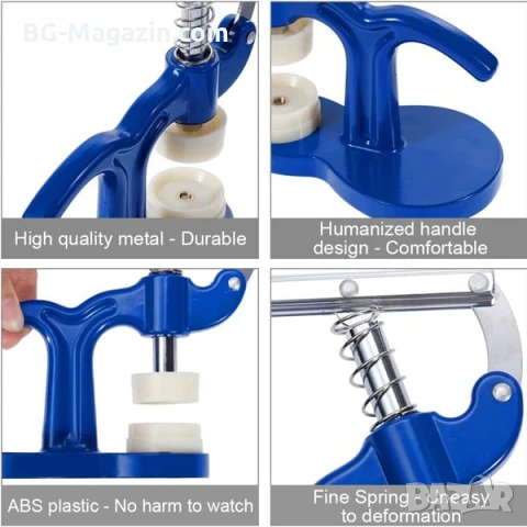 Професионална часовникарска преса за затваряне на часовници часовникарски инструмент за ремонт, снимка 10 - Други инструменти - 50973896