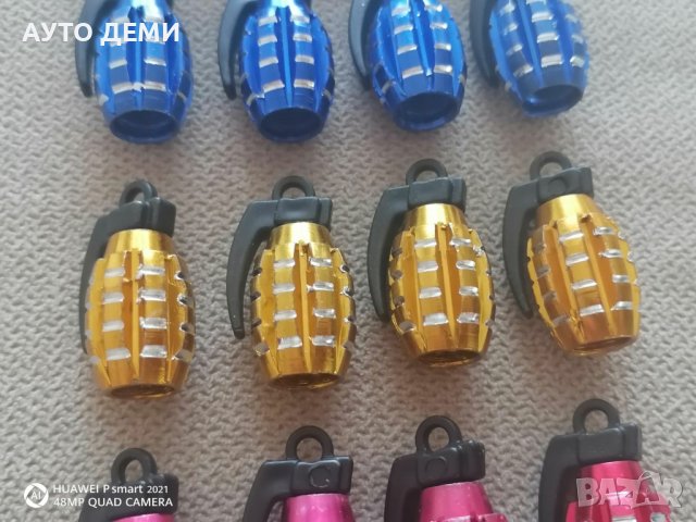 Качествени капачки за вентили винтили на гуми гранати за кола автомобил джип ван мотор колело, снимка 3 - Аксесоари и консумативи - 37450115