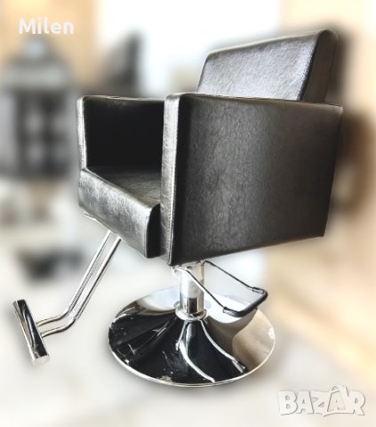 Фризьорски стол с маслен крик, измивна колона и бръснарски стол, снимка 10 - Фризьорски столове - 42228487