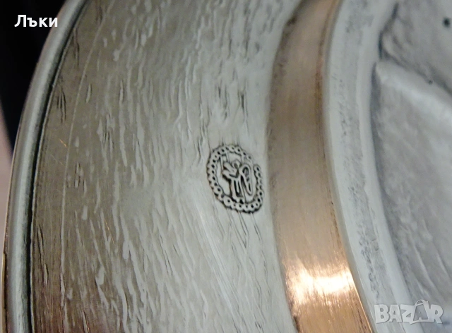 Калаена чиния картина „В избата”на Eduard von Grützner. , снимка 6 - Антикварни и старинни предмети - 53575257