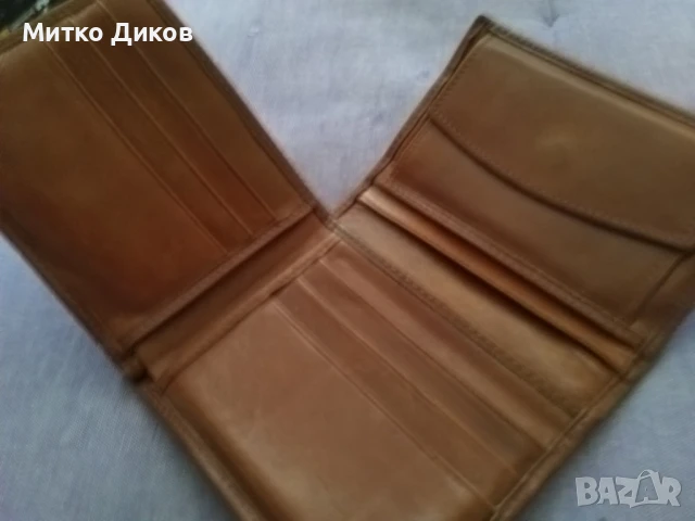 Лебед марков портфейл  естествена кожа 118х94мм , снимка 7 - Портфейли, портмонета - 51422559