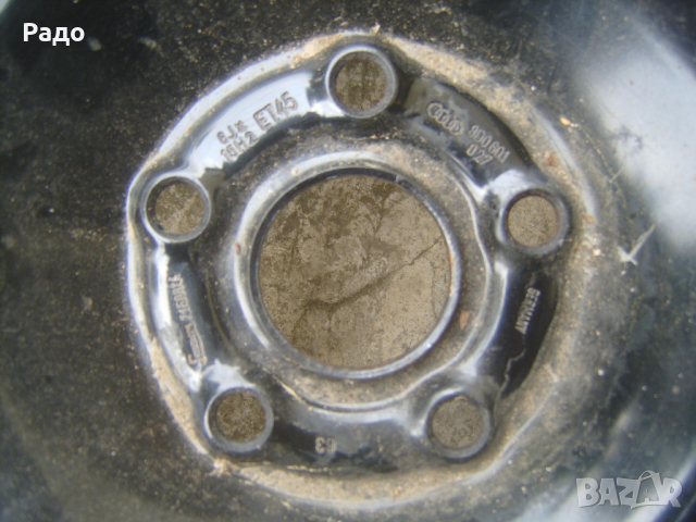 Продавам 4 бр. Оригинални железни джанти за VW AUDI SEAT SKODA 5x112, снимка 5 - Гуми и джанти - 36396940