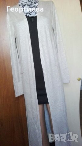 Дълга светло бежова жилетка H&M 🍀S,M🍀 арт.232, снимка 3 - Жилетки - 26947933