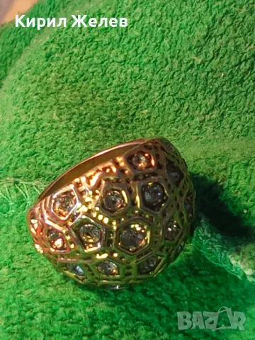 СТАР КРИСТАЛЕН ПОСРЕБРЕН ВИНТИДЖ АРТ СТИЛ ПРЪСТЕН от БЛАГОРОДНА СТОМАНА 39822, снимка 14 - Пръстени - 47163480