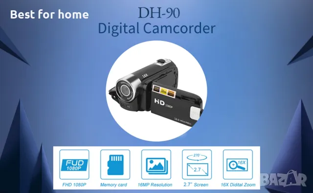 Видеокамера с цифрово увеличение Focket 16X, снимка 9 - Камери - 48371972