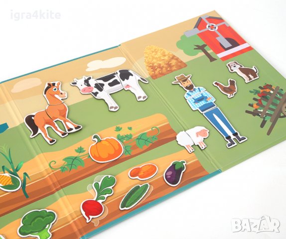 Ферма - игра с магнити на животни и зеленчуци, снимка 7 - Образователни игри - 38483608
