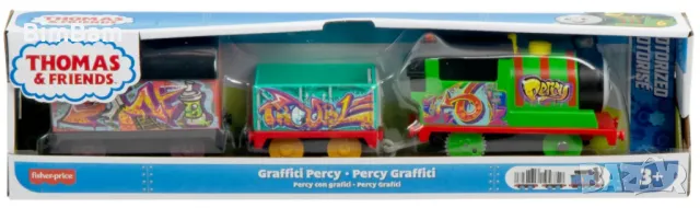 Оригинално моторизиранo влакче Thomas & Friends - Graffiti Percy 