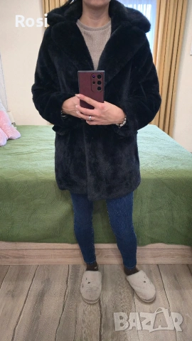 Ново палто от изкуствен косъм