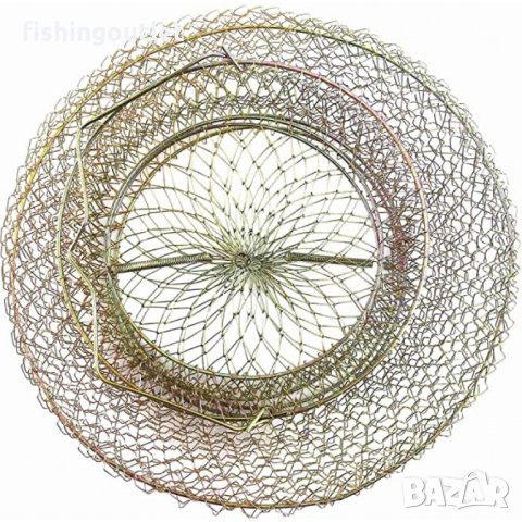Сгъваем метален живарник за риболов, различни размери , снимка 3 - Такъми - 43773331