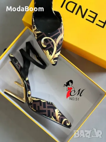 Fendi дамски обувки на ток Различни цветове , снимка 4 - Дамски елегантни обувки - 48948838