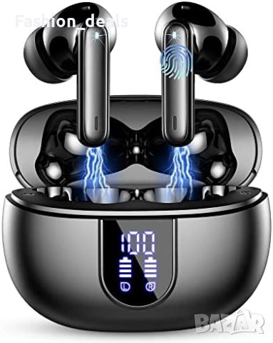 Безжични слушалки Водоустойчиви Bluetooth 5.3 LED дисплей