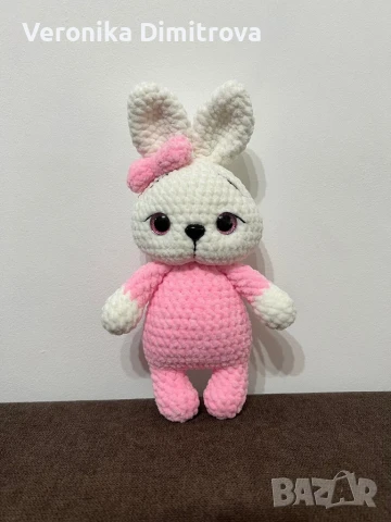 Плетени играчки -зайчета, снимка 3 - Плюшени играчки - 51054646