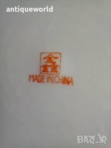 Голяма Китайска Порцеланова Чиния, Маркирана, снимка 5 - Антикварни и старинни предмети - 48232123