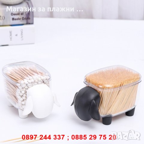 Малка кутия за клечки за уши/зъби във формата на Овца, снимка 7 - Други стоки за дома - 28269729