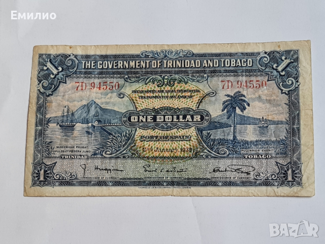 TRINIDAD AND TOBAGO 🇹🇹 1 DOLLAR 1939