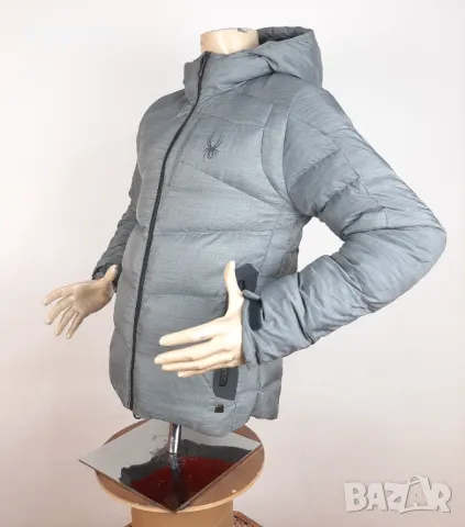 Spyder - Оригинално мъжко яке с естествен пух размер S-M, снимка 4 - Якета - 49558961