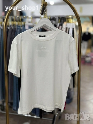 5 цвята дамска тениска  с бродирано лого Elisabetta franchi, снимка 6 - Тениски - 53532735