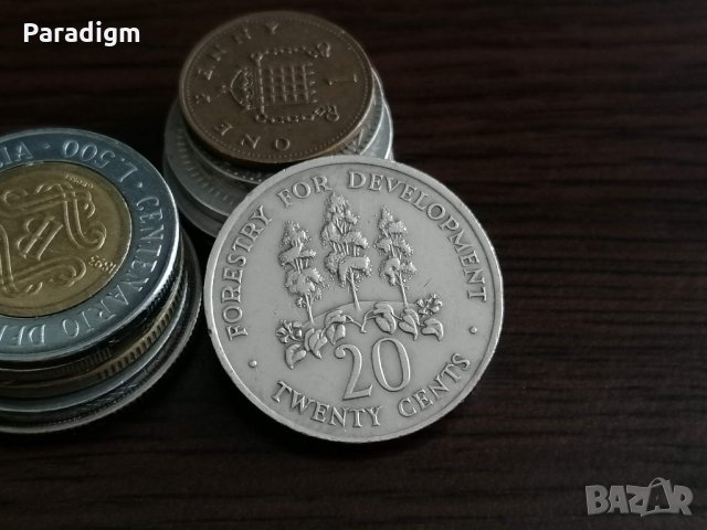 Монета - Ямайка - 20 цента | 1975г.