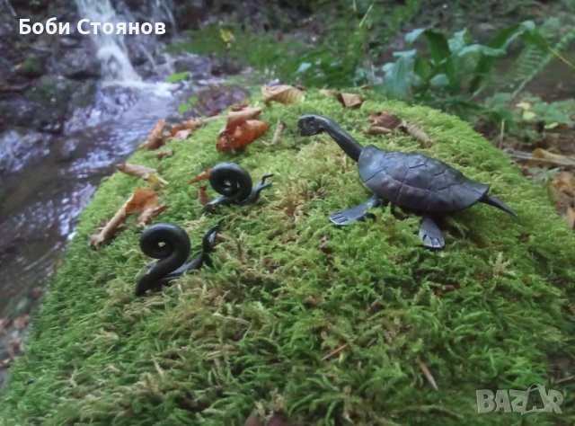 Метална костенурка - ръчно кована , снимка 2 - Статуетки - 43682767