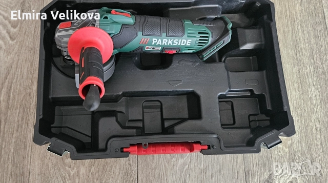 Акумулаторен ъглошлайф Parkside PWSA F4 ,20V,3 години гаранция , снимка 6 - Ъглошлайфи - 52971539