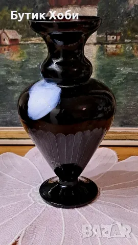 Двойка вази от духано стъкло, снимка 4 - Антикварни и старинни предмети - 49625110