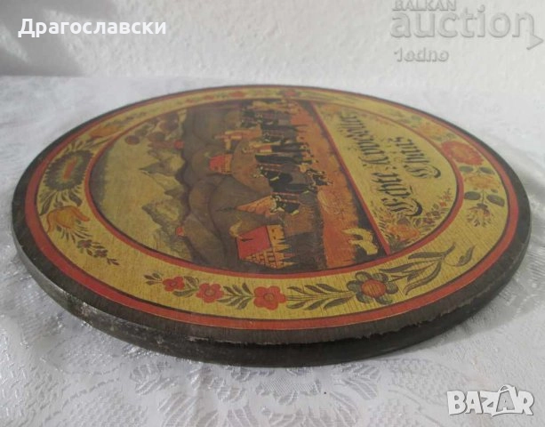 Дървени купа копанка скандинавска, с цветя и чиния, дървена декорация, , снимка 13 - Антикварни и старинни предмети - 35524912