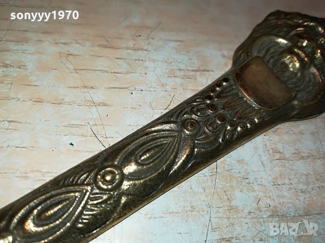 обувалка-лъв мед/месинг 37х5см 0407211153, снимка 8 - Антикварни и старинни предмети - 33415943