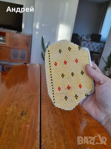 Старо мънистено портмоне #6, снимка 6 - Други ценни предмети - 48826575