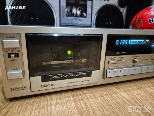 Триглав касетен дек DENON DR-M33 - отличен + подарък, снимка 2 - Декове - 53434022